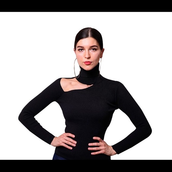 Black turtle neck sweater - Picture 3 of 4